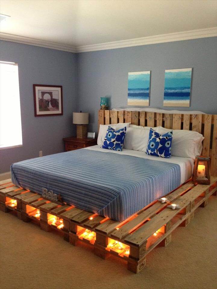Make Platform Bed Wood Pallets