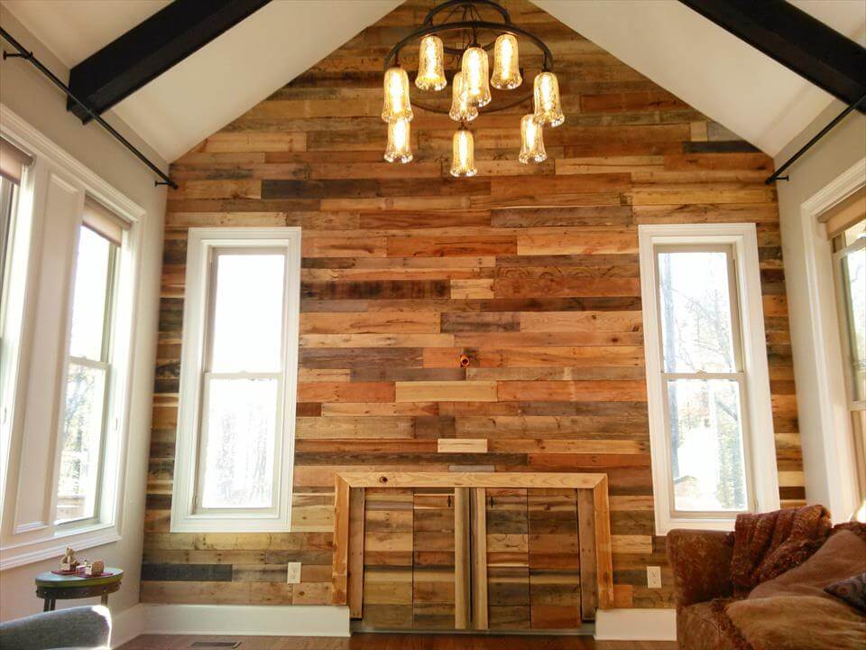 DIY Wood Pallet Wall Ideas and Paneling
