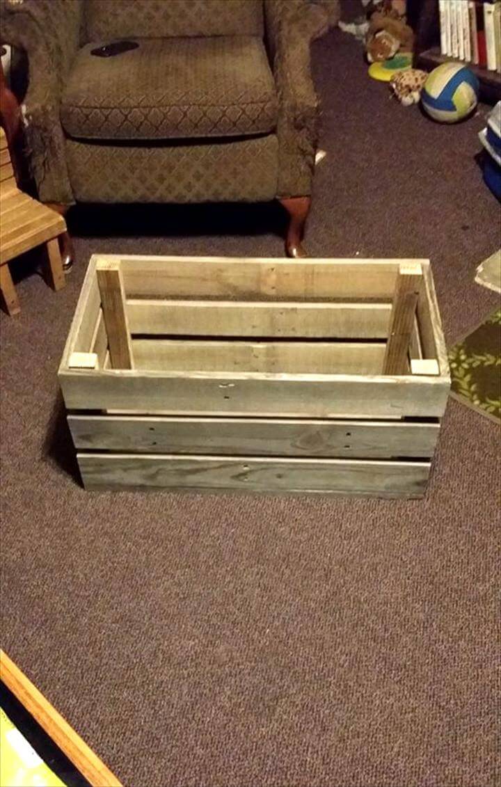 Easy &amp; Simple Wood Pallet Toy Box