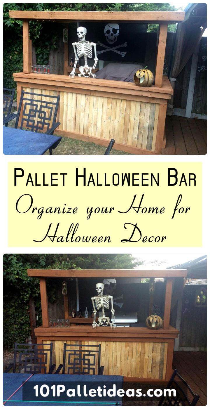 Pallet Halloween Bar - Organize your Home for Halloween ...