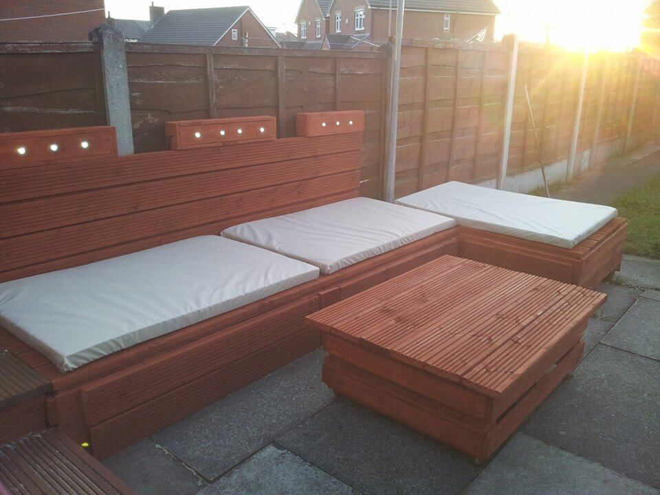 pallet terrace furniture whole pallet sofa plans diy upcycled pallet 