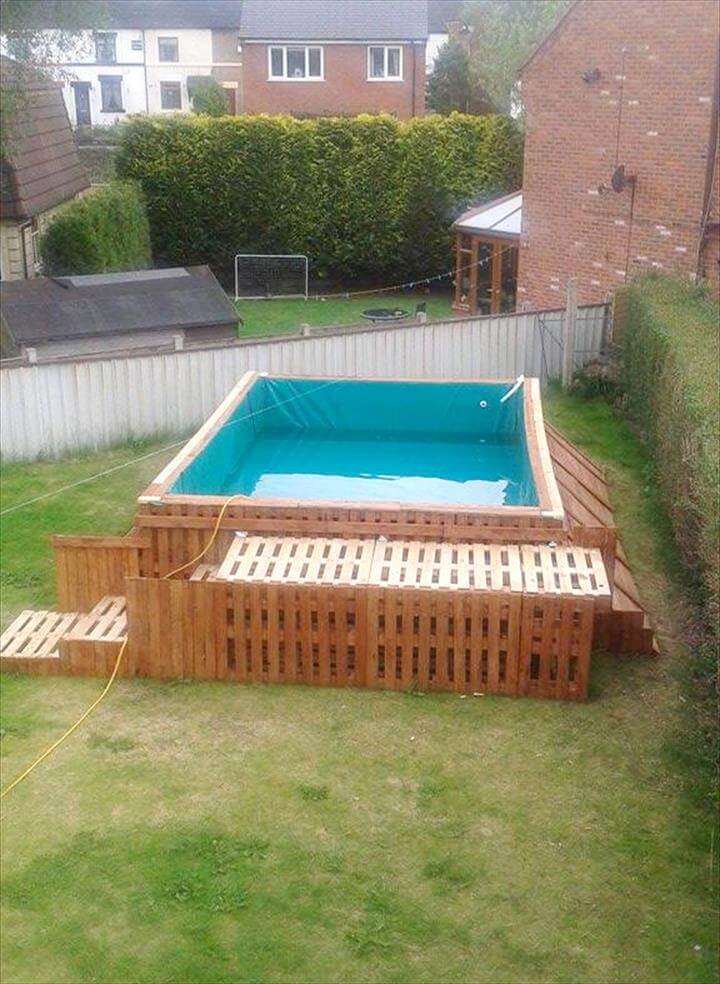 awesome pallet garden swimming pool