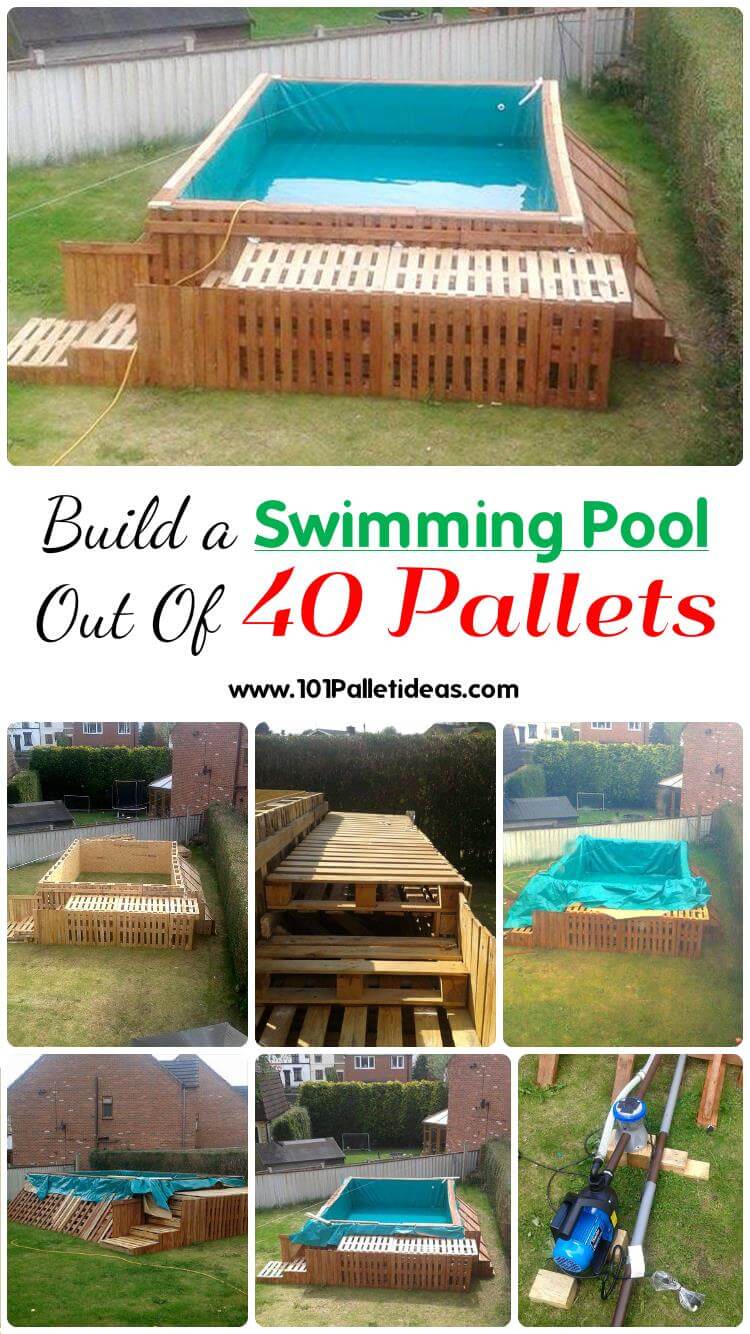 Swimming Pool from Pallets